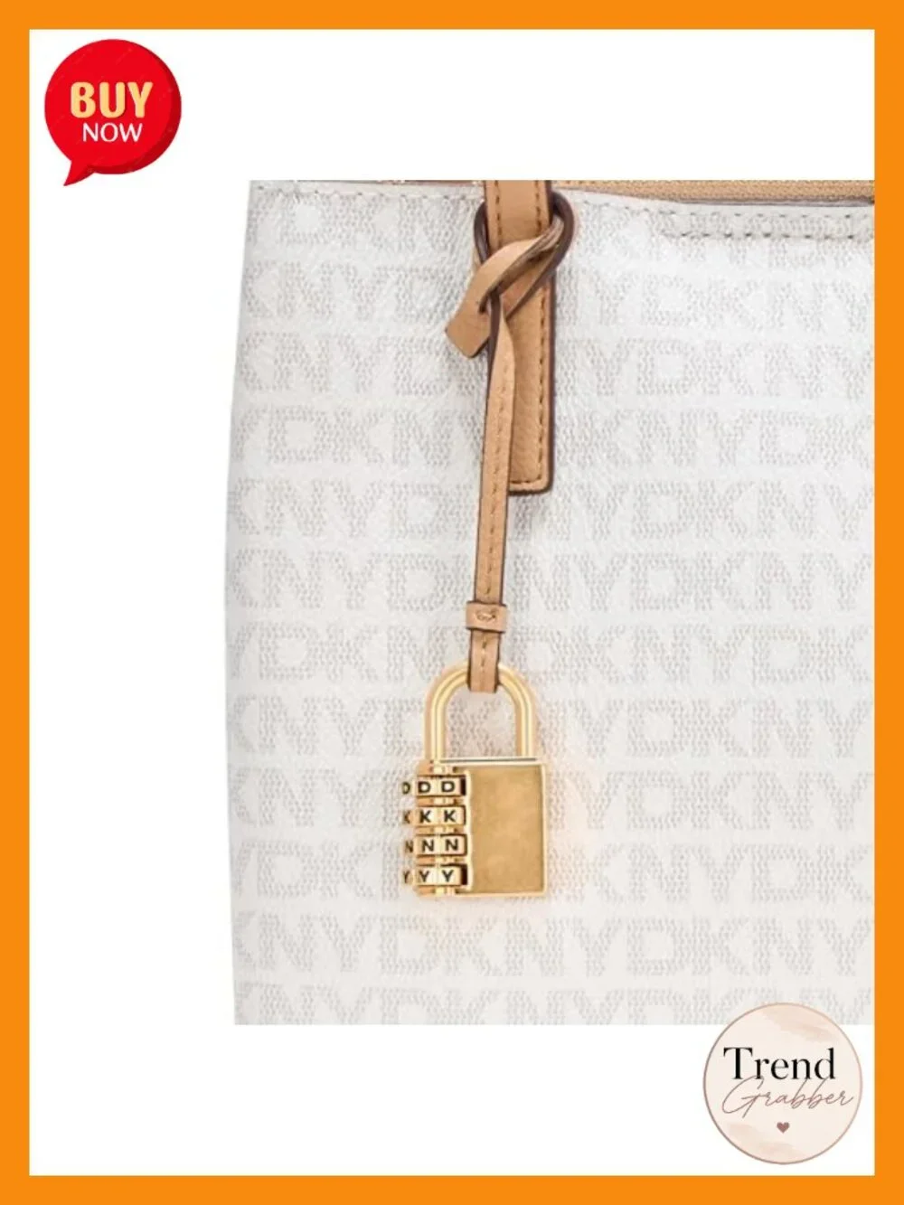 Faux Leather Structured Satchel Crossbody Handbag with Padlock Charm